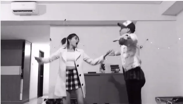 foto Marshanda - Egi John joget bareng