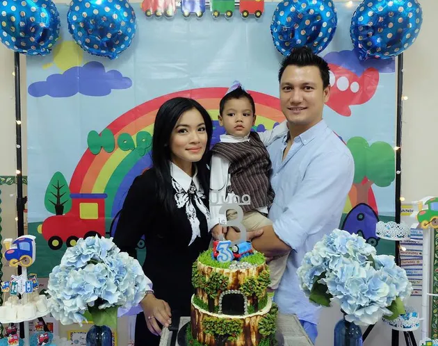 ultah ketiga juna putra titi kamal christian sugiono