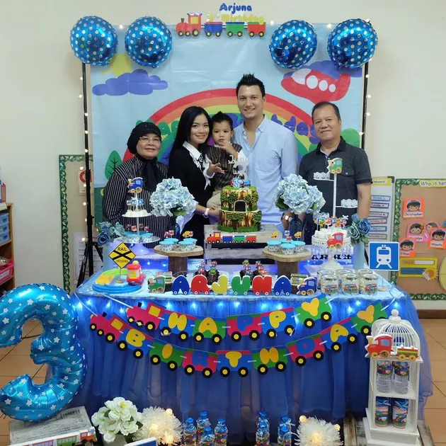 ultah ketiga juna putra titi kamal christian sugiono