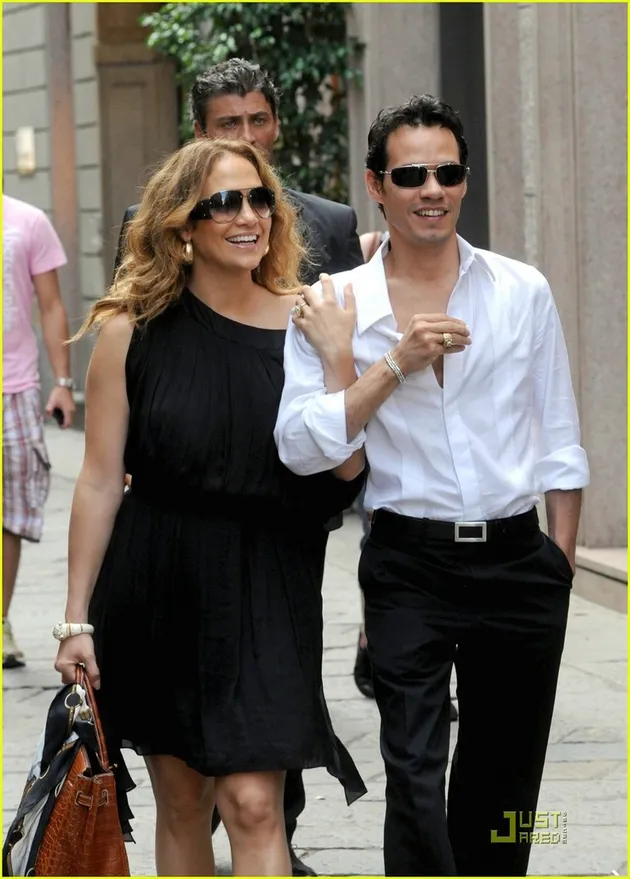 jennifer lopez marc anthony di milan