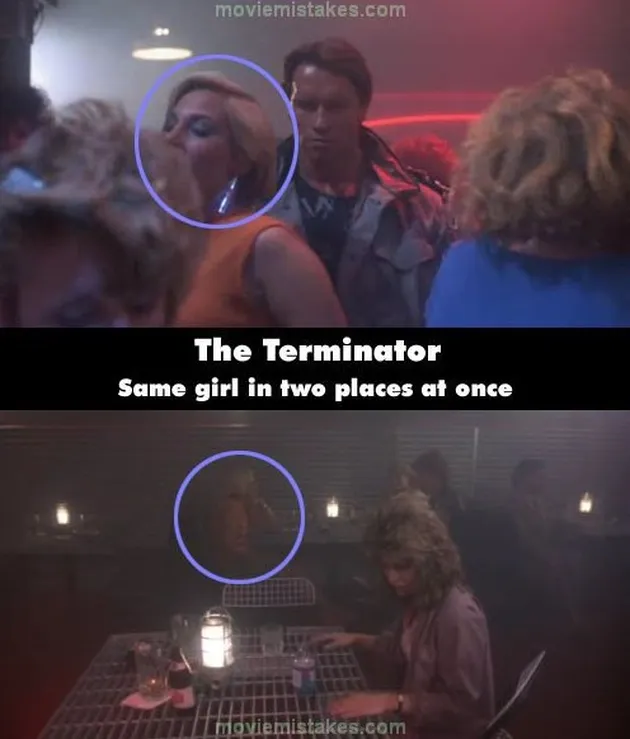 bloopers, kesalahan film, terminator