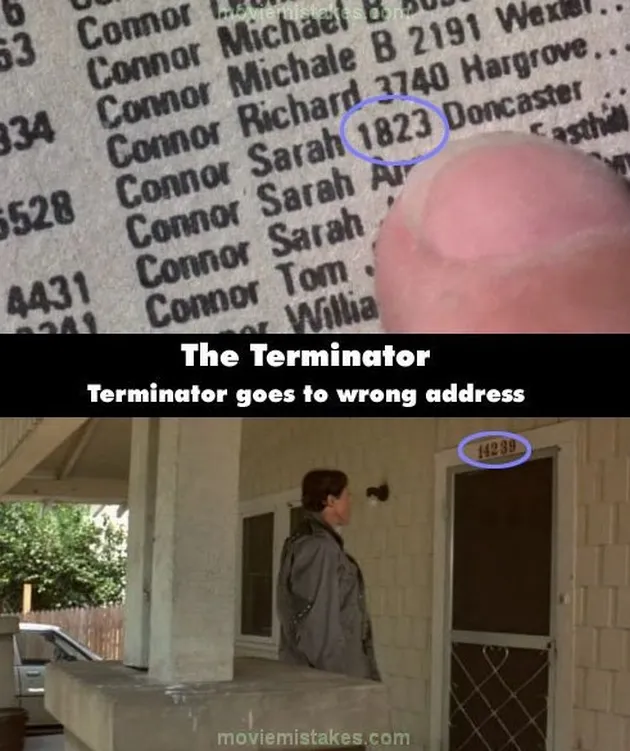 bloopers, kesalahan film, terminator