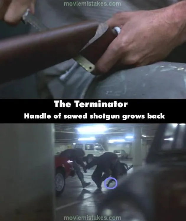 bloopers, kesalahan film, terminator
