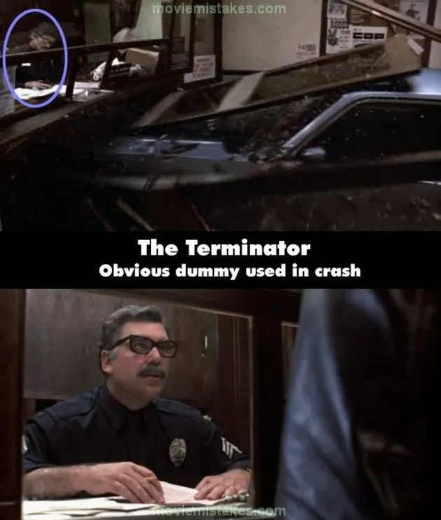 bloopers, kesalahan film, terminator