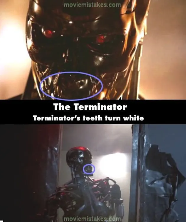 bloopers, kesalahan film, terminator