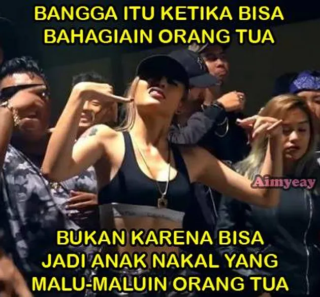 meme lucu Awkarin lagu baru