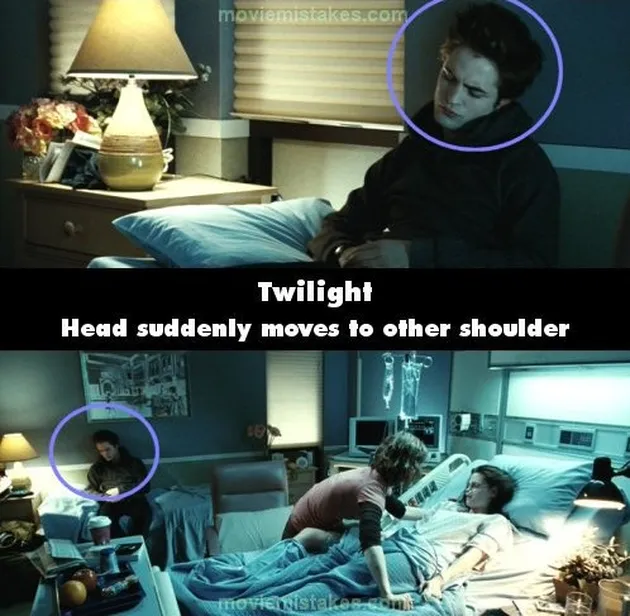 bloopers, kesalahan ilm, movie mistakes, twilight