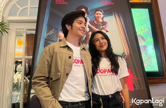 Angga Yunanda &amp; Shenina bertemu wartawan