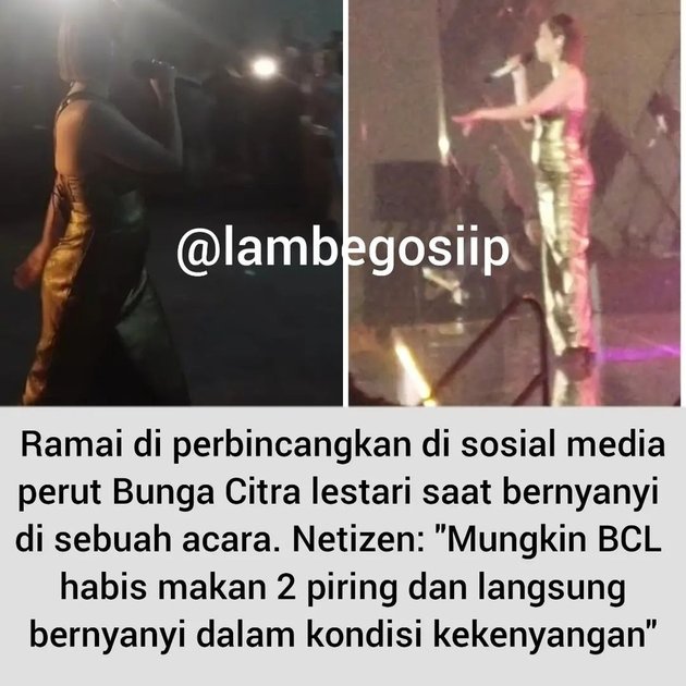 Now a mother of one, take a look at 9 pictures of Bunga Citra Lestari's bloated belly during a concert that became the center of attention - Making netizens excited