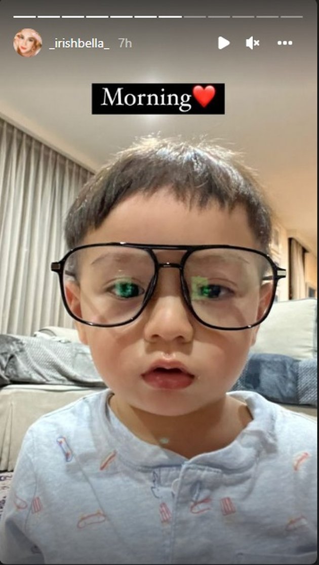 Now Growing Up, Here are 8 Latest Portraits of Baby Air, the Son of Irish Bella and Ammar Zoni who is Getting Handsome - Wearing Glasses and Cute Bangs