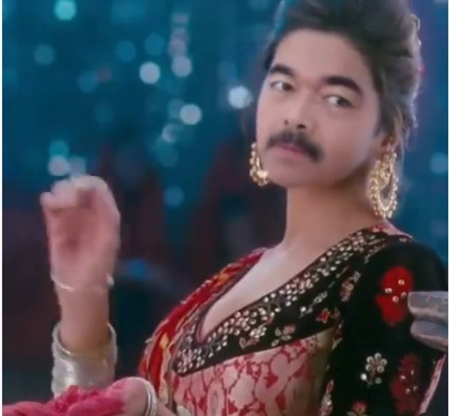 Hilarious! Peek at 11 Photos of Adam Suseno, Inul Daratista's Husband, Transforming into an Indian Actress While Dancing, Making Everyone Laugh