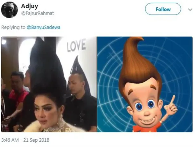 syahrini, syahrini jambul khatulistiwa, rambut syahrini, konser syahrini
