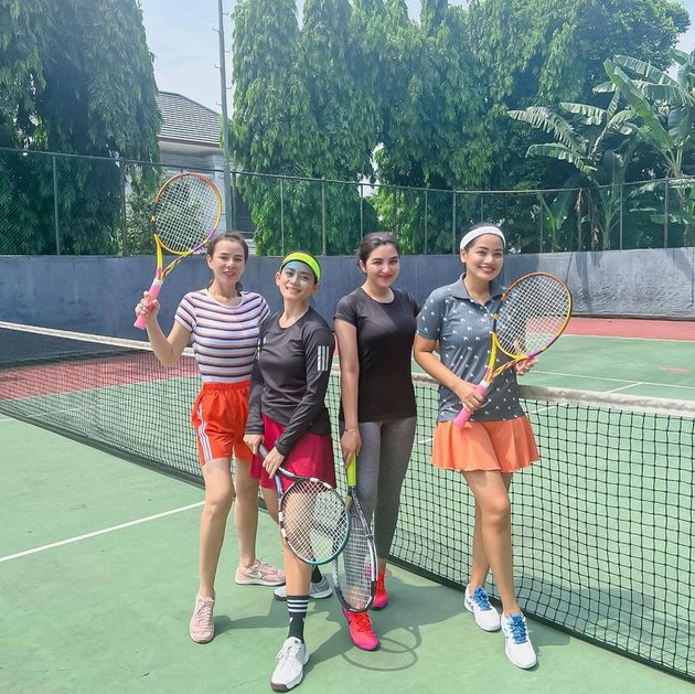 Sporty Together, Here are 8 Photos of Ashanty with Celebrities Enjoying Tennis and Golf - Trying to Be Consistent and Not Just Following Trends