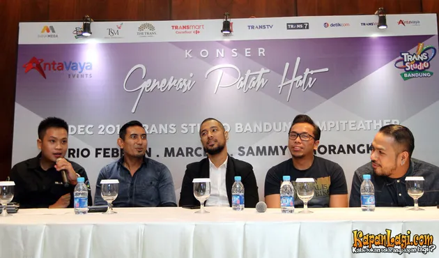 Sammy bersama kedua rekan sesama penyanyi, Rio Febrian dan Marcell Siahaan bakal gelar konser bersama.