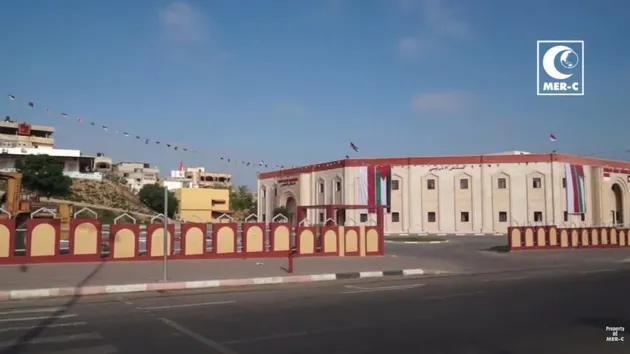 RS Indonesia di Gaza dilihat dari jalan raya