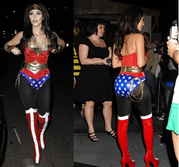 Kostum Halloween Kim Kardashian