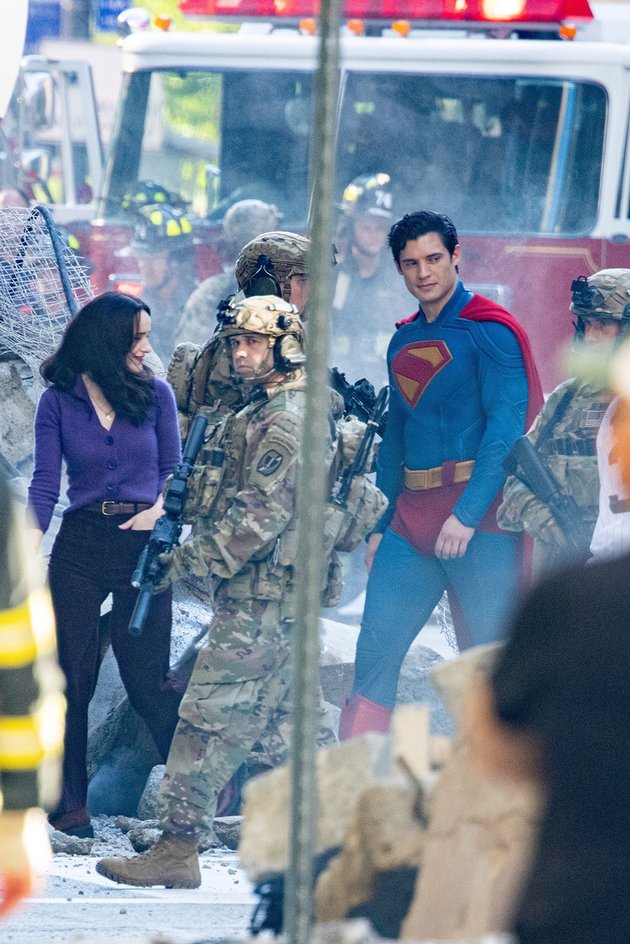 Costume Highlighted, 10 Candid Photos of David Corenswet Shooting SUPERMAN in Cleveland, United States