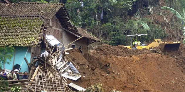 longsor, bencana longsor, longsor puncak, longsor di bogor