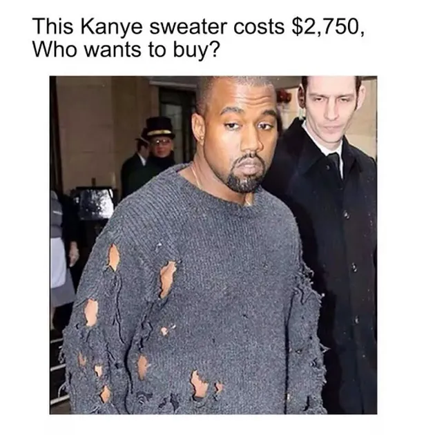 Meme Koleksi Baju Kanye West