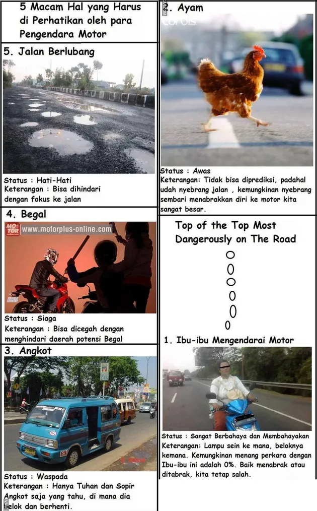 Meme Pengendara Motor