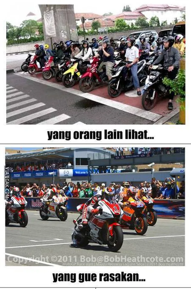 Meme Pengendara Motor