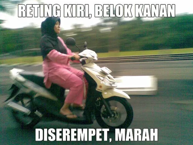 Meme Pengendara Motor