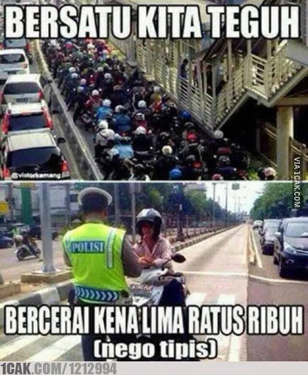 Meme Pengendara Motor