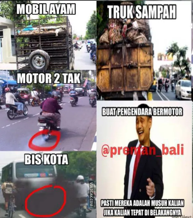 Meme Pengendara Motor