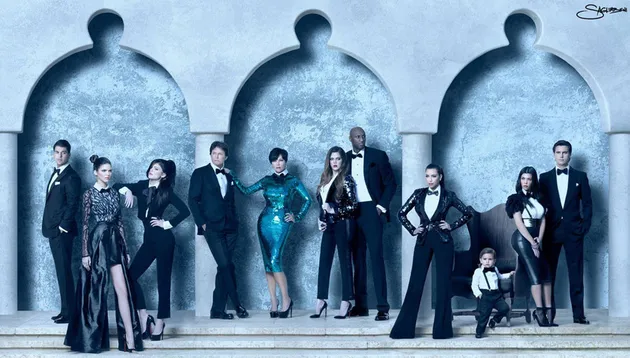 Kartu Natal Keluarga Kardashian