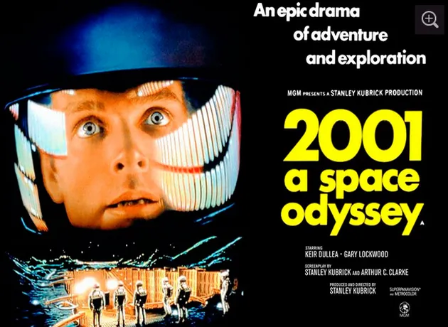 2001: SPACE ODYSSEY adalah film fiksi ilmiah besutan Stanley Kubrick. Ini adalah sebuah ilm tentang evolusi. Dalam film ini, ras manusia harus berjuang melawan komputer yang diberi kepandaian buatan dan bisa berkembang biak.
