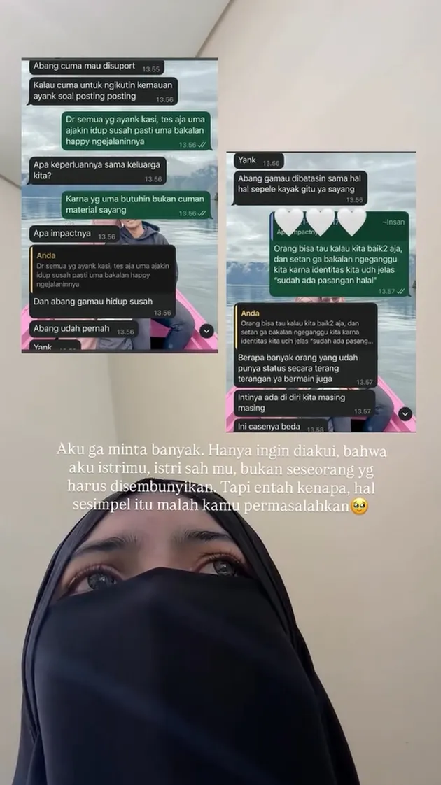 Wardatina Mawa pakai baju hitam
