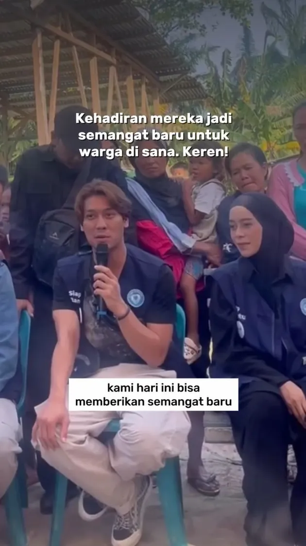 Lesti Kejora dan Rizky Billar sambangi korban bencana