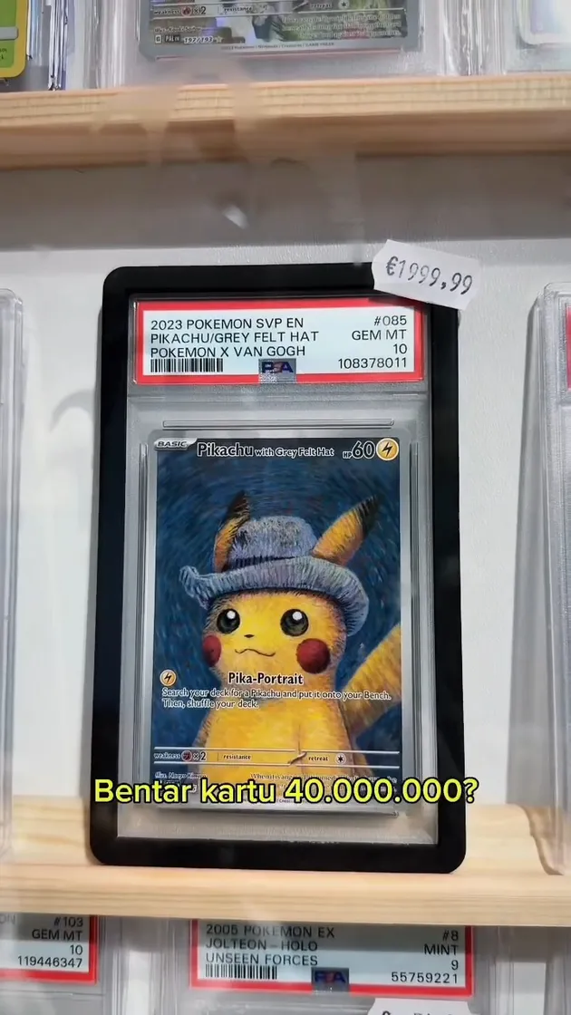 Kartu Pikachu yang menarik perhatian Reza Arap