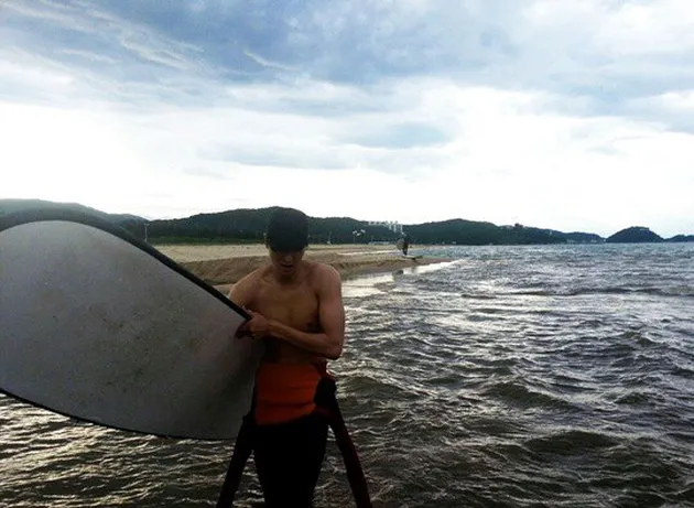 lee min ho, beach, pantai, the heirs, topless