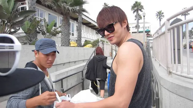 lee min ho, beach, pantai, the heirs, topless
