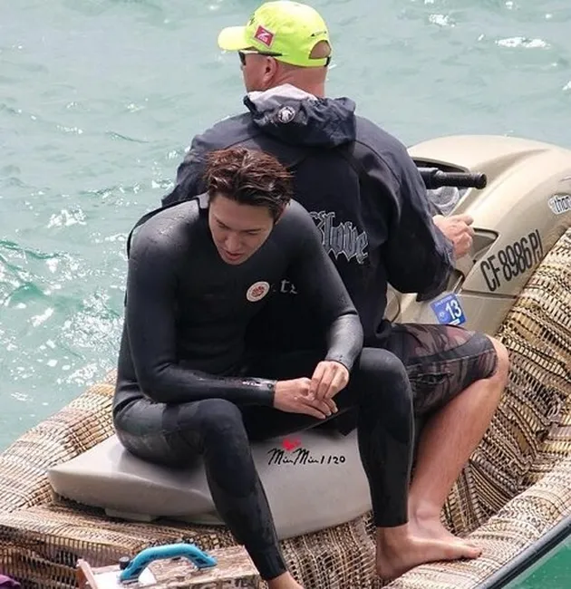 lee min ho, beach, pantai, the heirs, topless