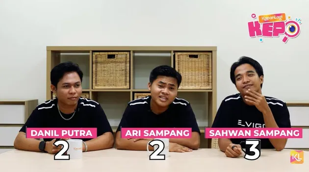 Ari, Sahwan, Danil DA8