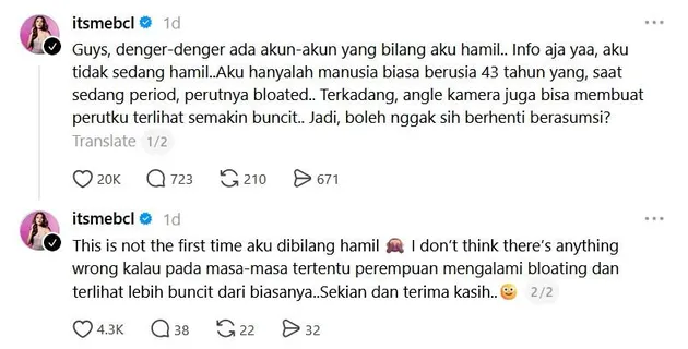 Postingan BCL di threads
