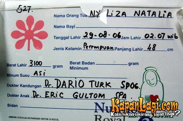 Liza Natalia dan Yusuf Qiber Hasan Putra