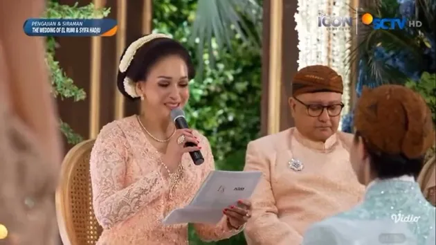 Maia Estianty beri wejangan di siraman El Rumi