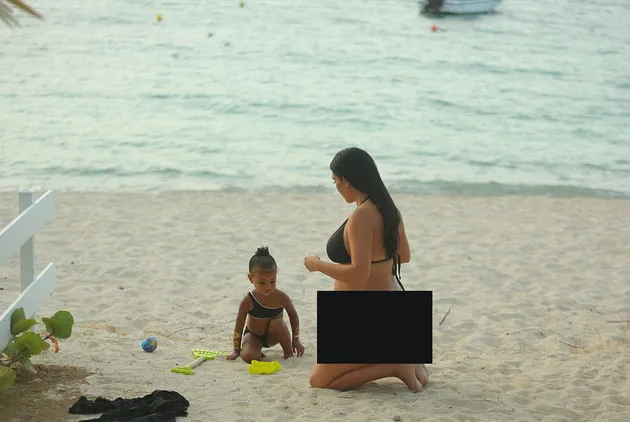 Kim Kardashian &amp; North West