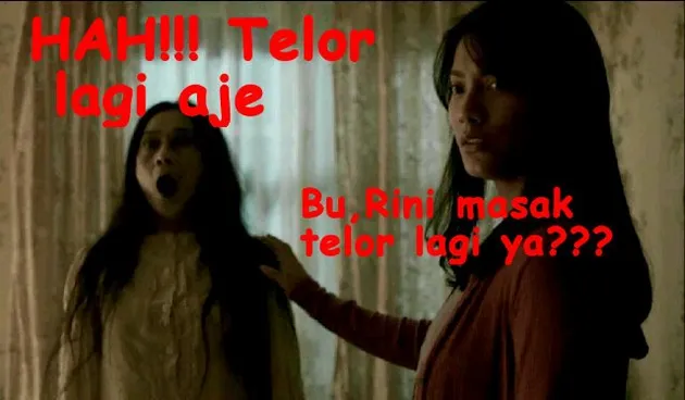 pengabdi setan, meme pengabdi setan, meme lucu, meme unik