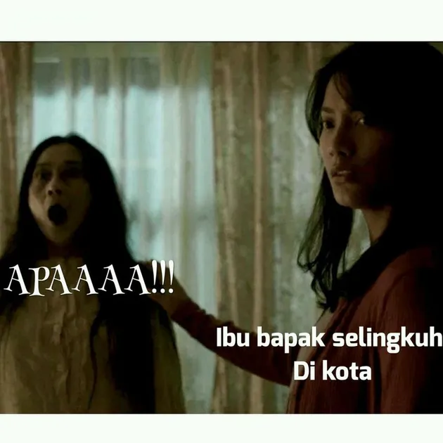 pengabdi setan, meme pengabdi setan, meme lucu, meme unik