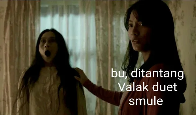 pengabdi setan, meme pengabdi setan, meme lucu, meme unik