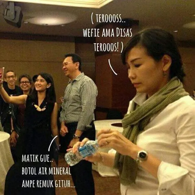 ahok, dian sastro, veronica tan, meme