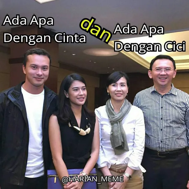 ahok, dian sastro, veronica tan, meme