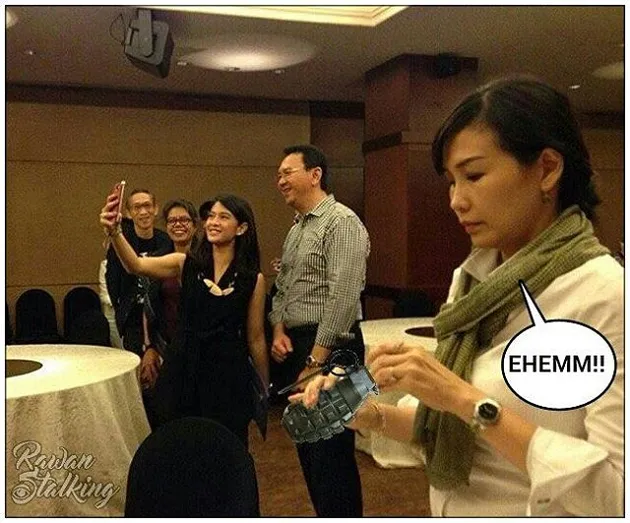 ahok, dian sastro, veronica tan, meme