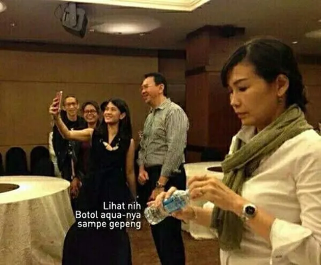 ahok, dian sastro, veronica tan, meme