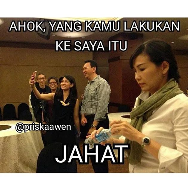 ahok, dian sastro, veronica tan, meme