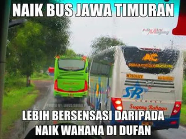 meme kocak bus malam lucu